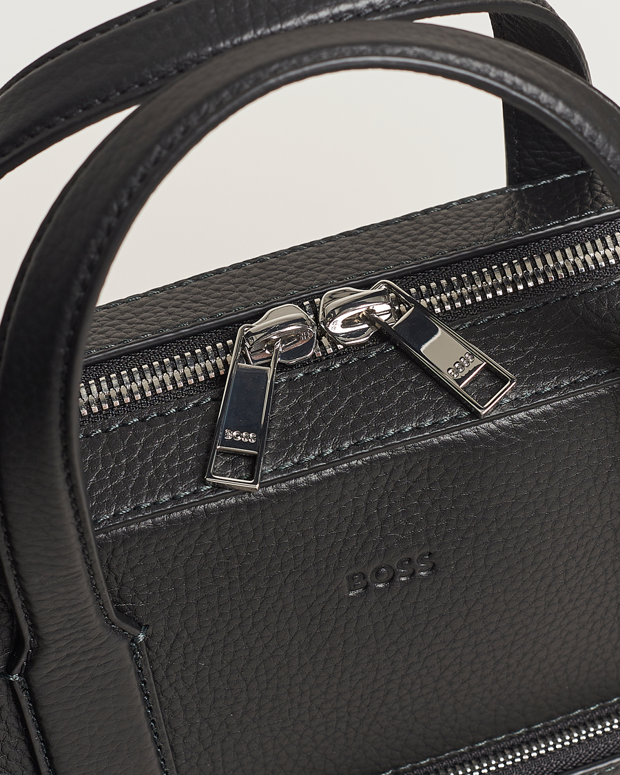 Mies | Laukut | BOSS BLACK | Crosstown Computer Leather Bag Black