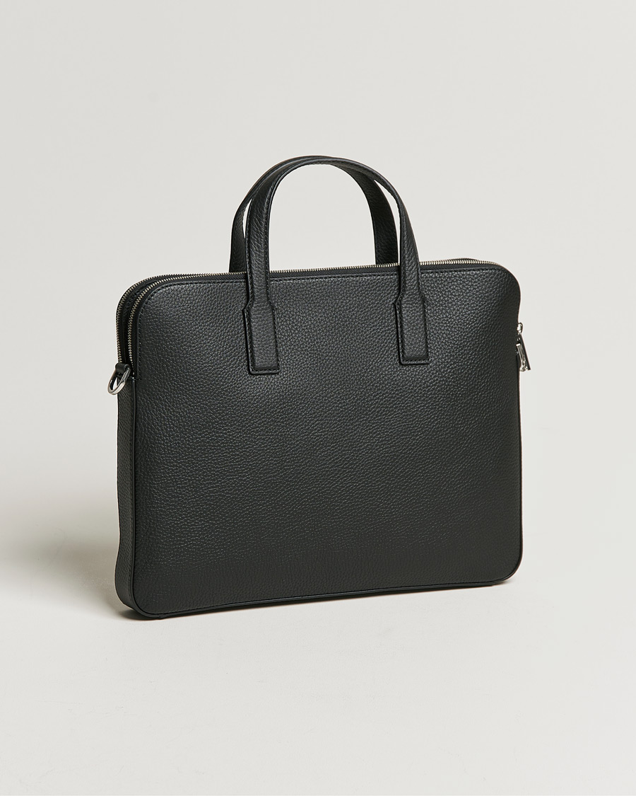 Mies | Laukut | BOSS BLACK | Crosstown Slim Computer Leather Bag Black
