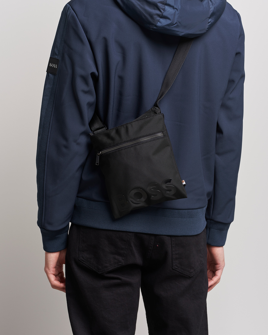 Mies | BOSS | BOSS BLACK | Catch Zip Shoulder Bag Black
