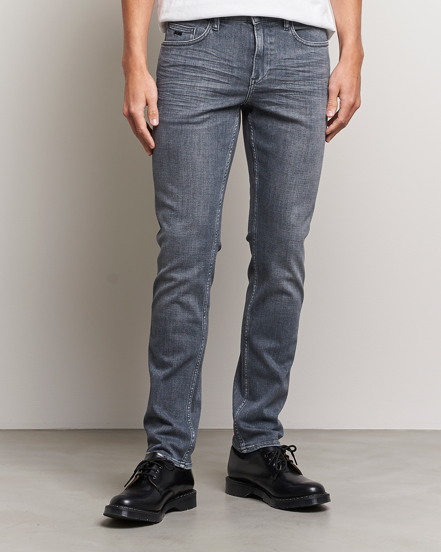 Mies | Farkut | BOSS BLACK | Delaware Slim Fit Stretch Jeans Medium Grey