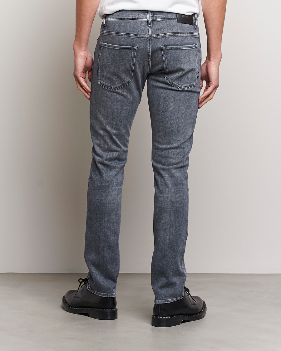 Mies | Farkut | BOSS BLACK | Delaware Slim Fit Stretch Jeans Medium Grey