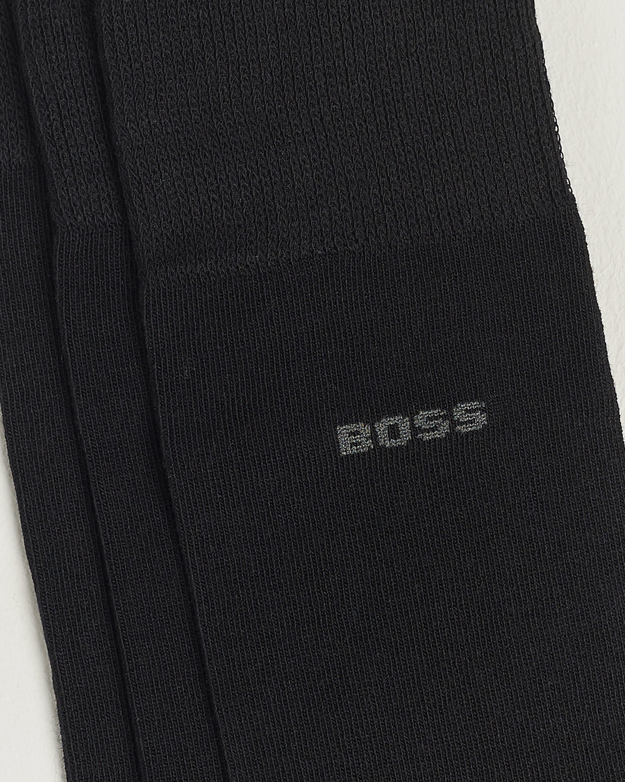 Mies | Varrelliset sukat | BOSS | 3-Pack RS Uni Socks Black