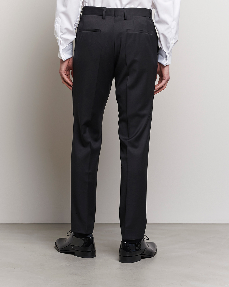 Mies | Housut | BOSS BLACK | Genius Slim Fit Wool Trousers Black