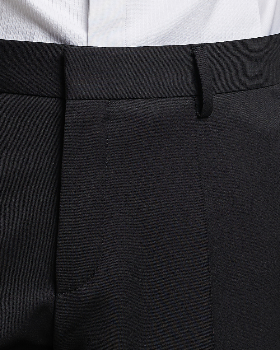 Mies | Housut | BOSS BLACK | Genius Slim Fit Wool Trousers Black