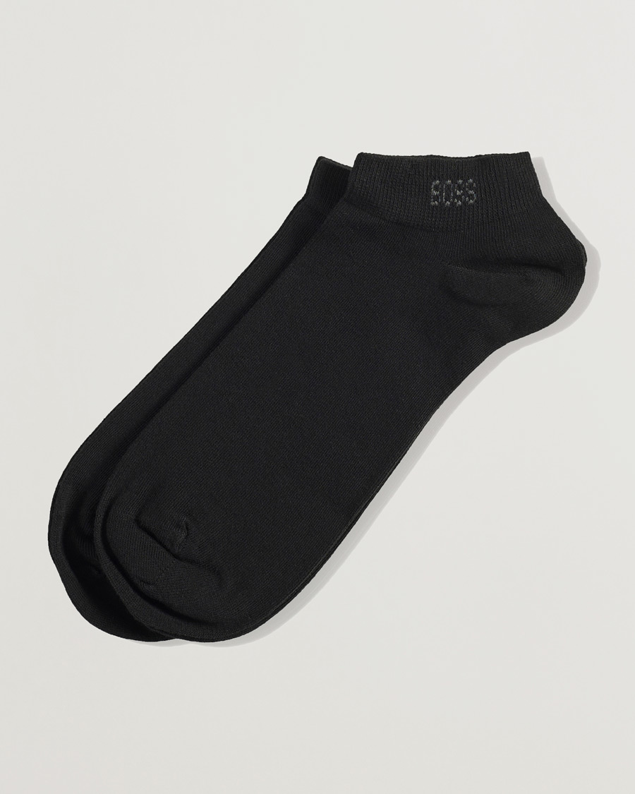 Miehet | Nilkkasukat | BOSS | 2-Pack Sneaker Socks Black