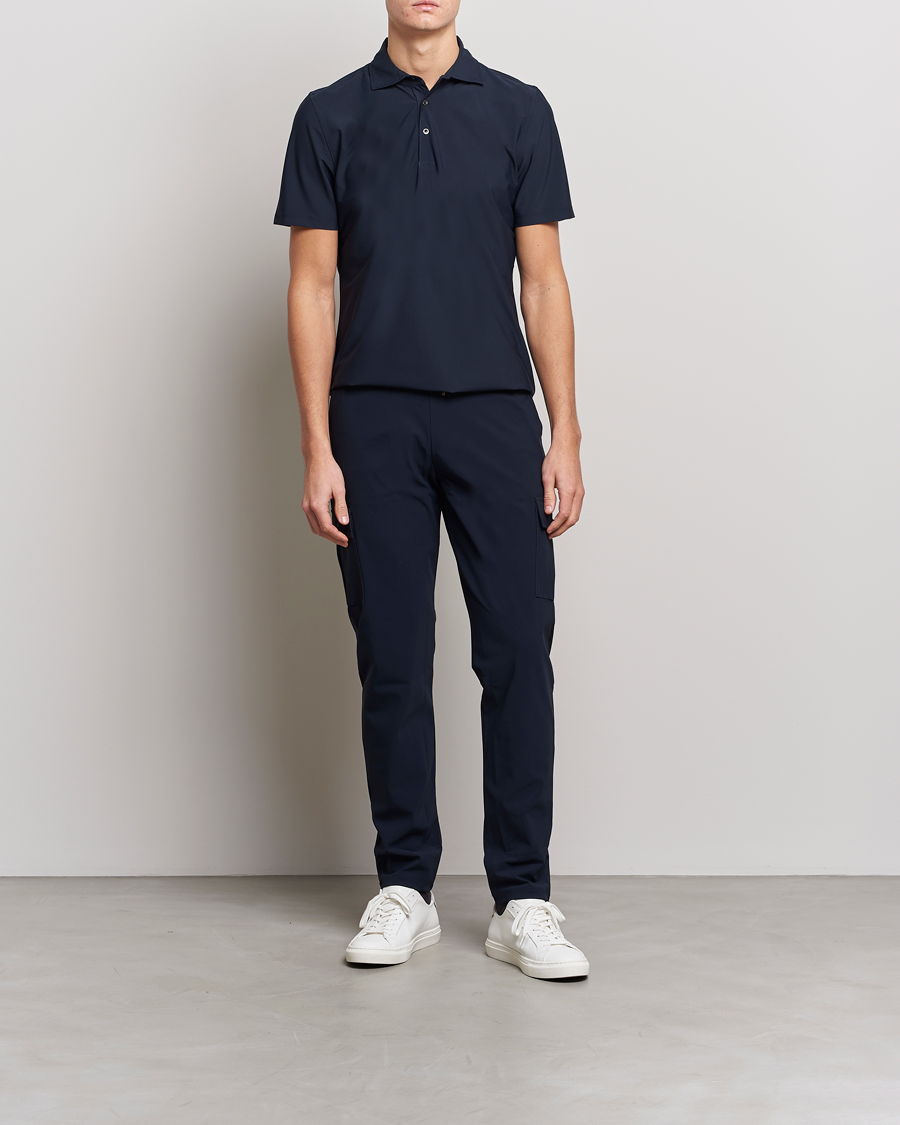 Mies | Business & Beyond | Stenströms | Active Jersey Sport Polo Navy