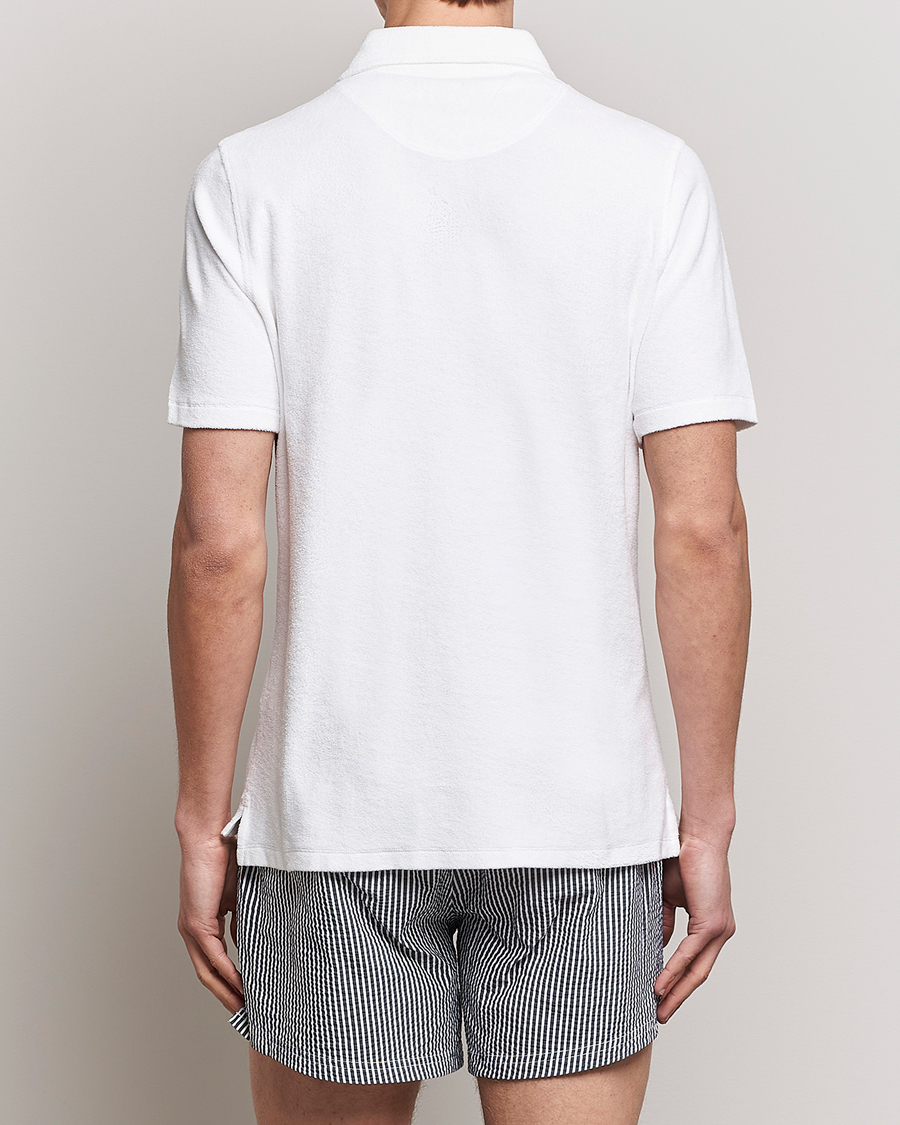 Mies | Pikeet | Stenströms | Terry Cotton Poloshirt White