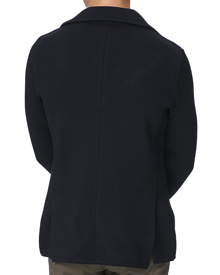 Mies | Pikkutakit | Stenströms | Milano Knitted Merino Blazer Navy