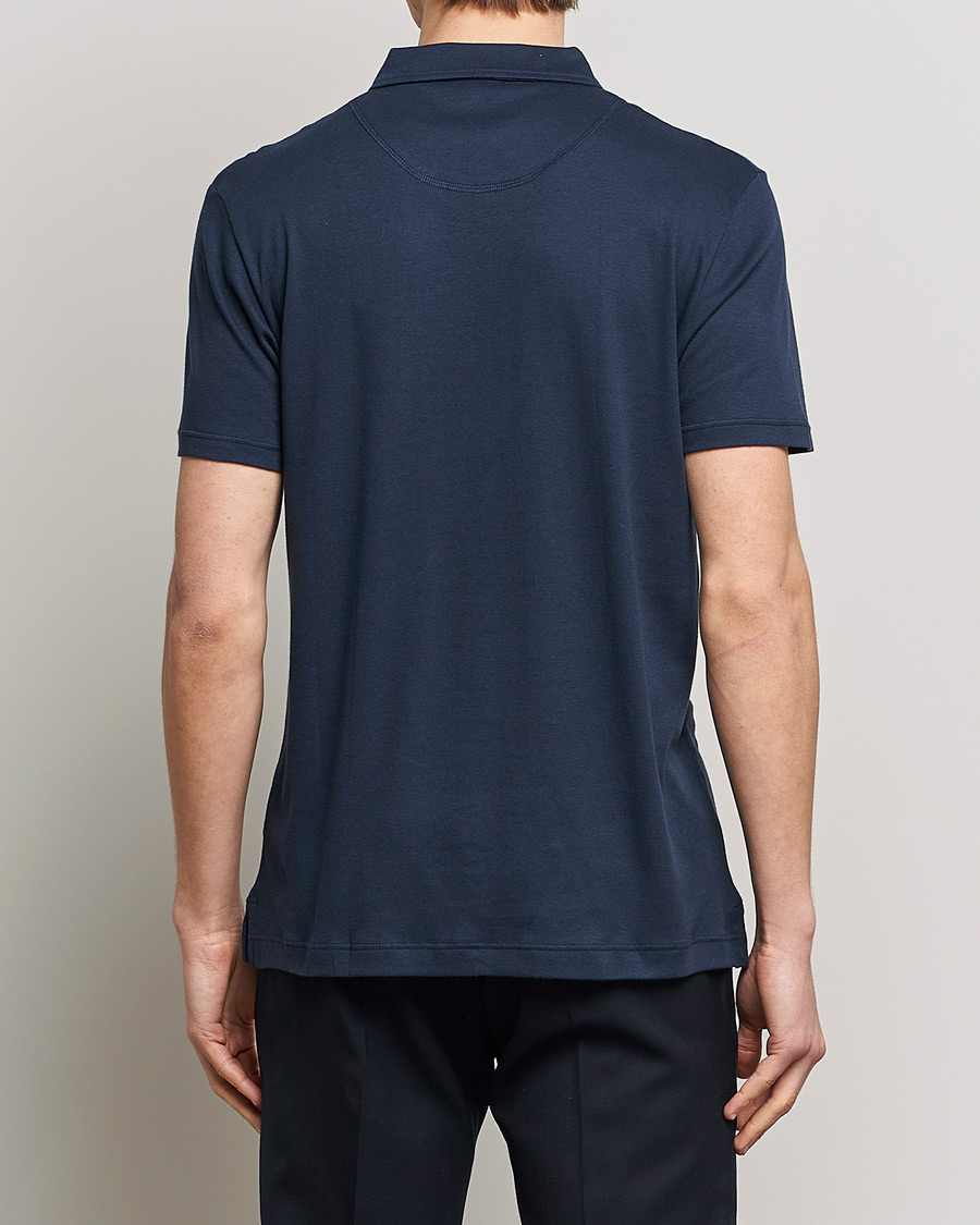 Mies | Pikeet | Sunspel | Sea Island Jersey Riviera Polo Navy