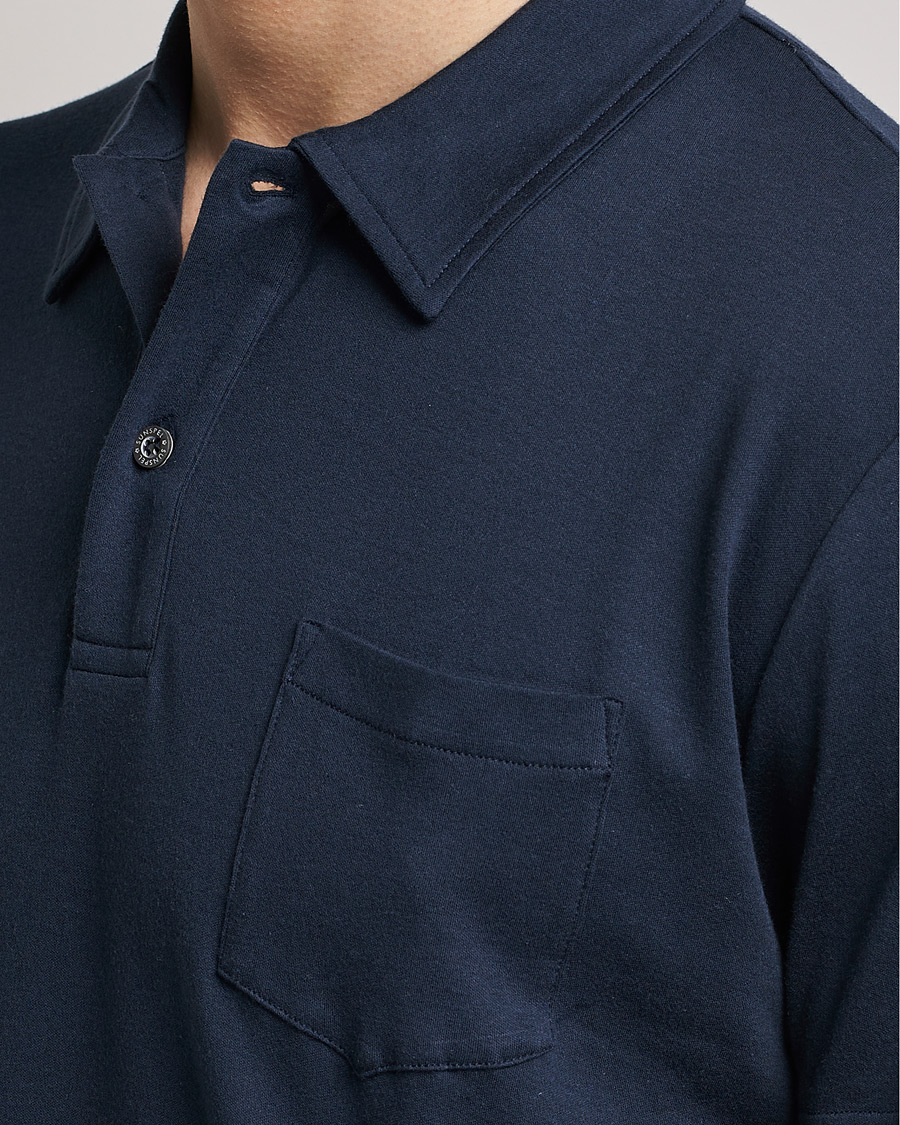 Mies | Pikeet | Sunspel | Sea Island Jersey Riviera Polo Navy