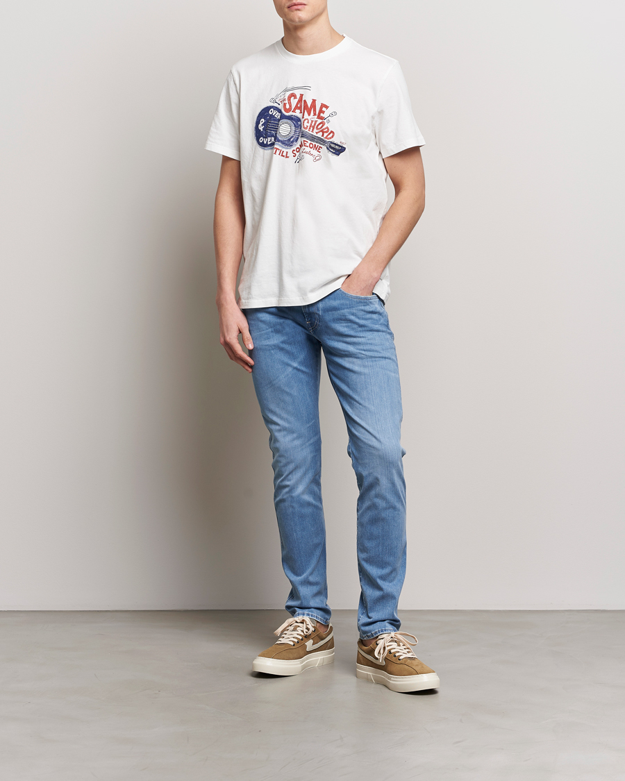 Mies | Farkut | Replay | Anbass Hyperflex Re-Used Jeans Light Blue