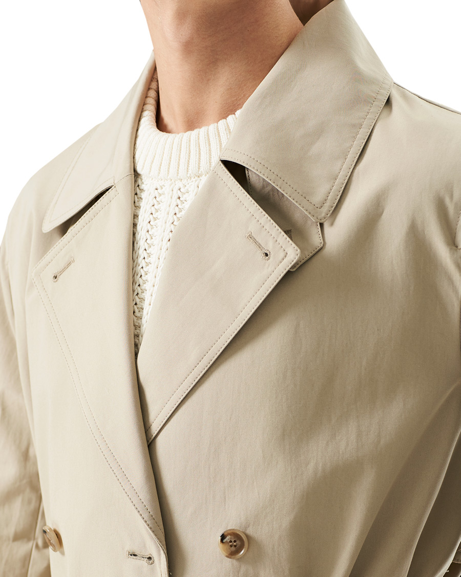Mies | Takit | Filippa K | Bristol Trench Coat Grey Beige