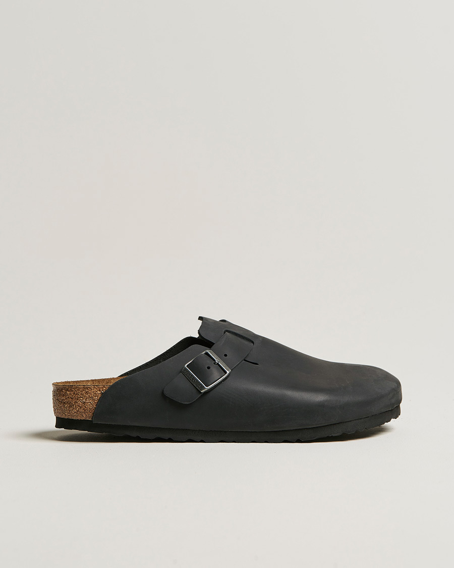 Miehet |  | BIRKENSTOCK | Boston Classic Footbed Black Oiled Leather