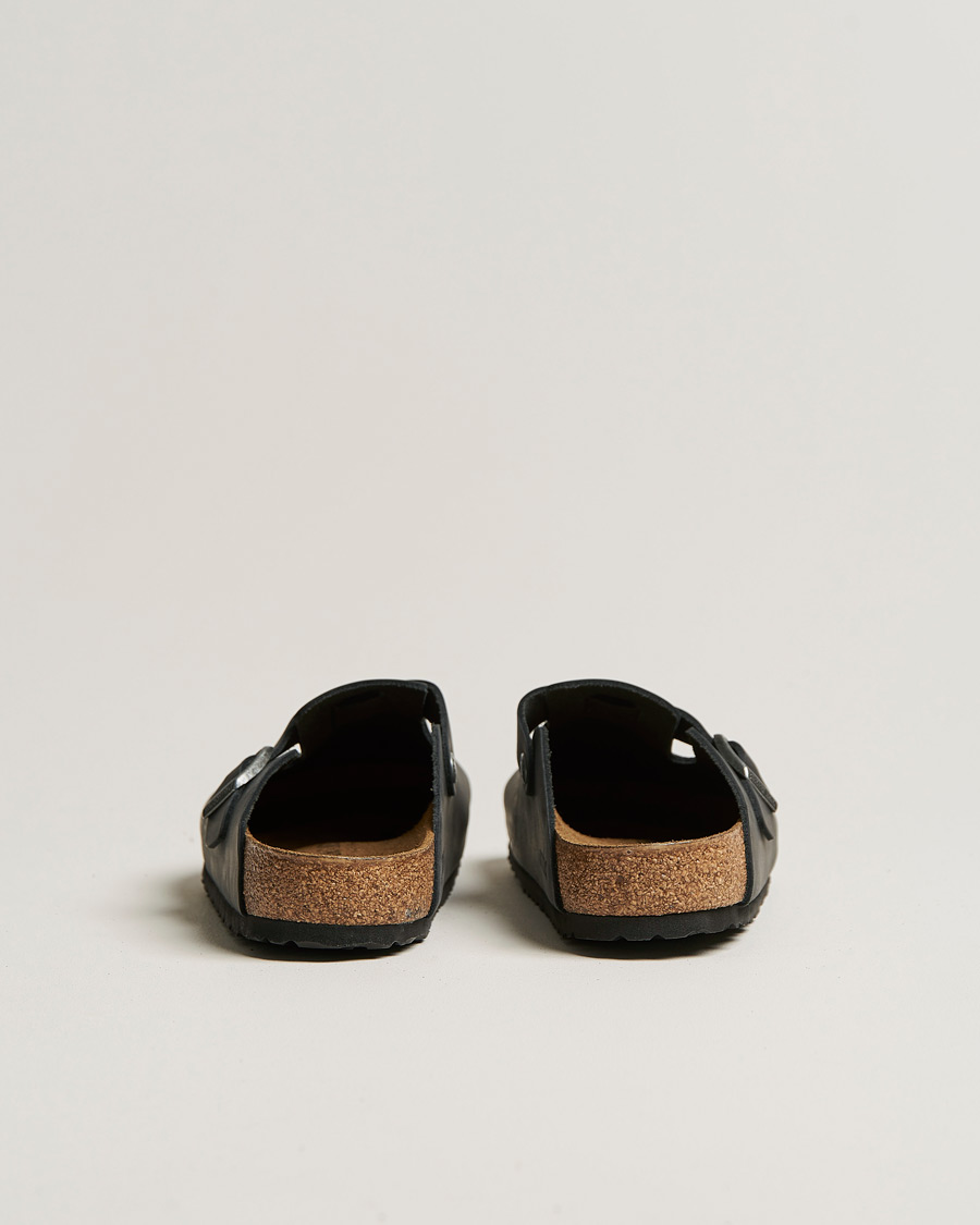 Mies | Sandaalit ja tohvelit | BIRKENSTOCK | Boston Classic Footbed Black Oiled Leather