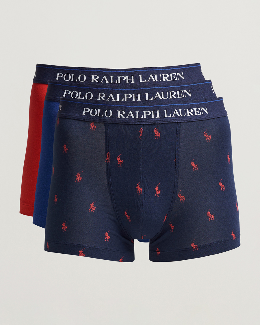 Miehet | Haun tulokset | Polo Ralph Lauren | 3-Pack Trunk Blue/Navy/Red