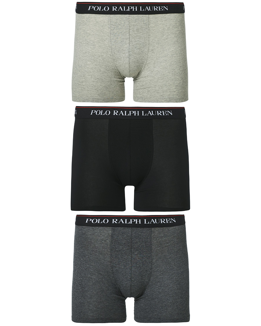 Miehet |  | Polo Ralph Lauren | 3-Pack Boxer Brief Light Grey/Grey/Dark Grey