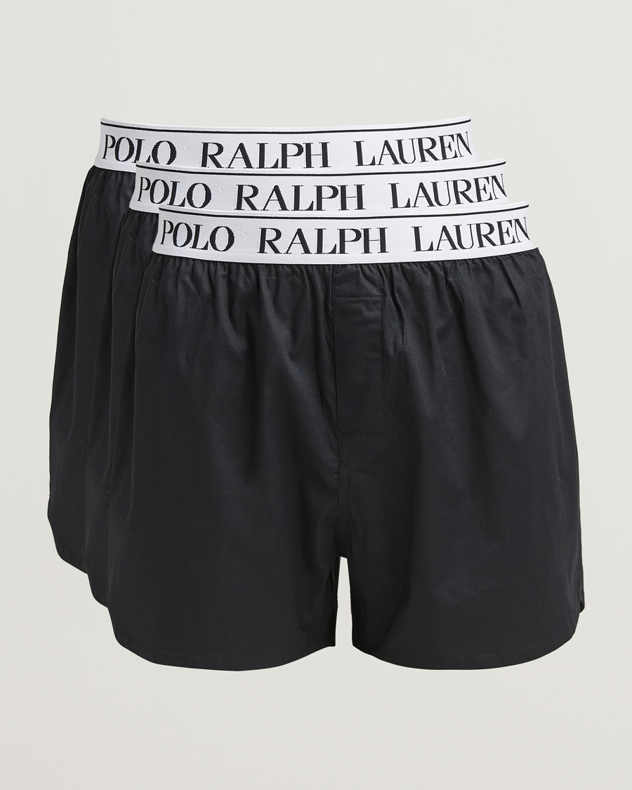 Mies | Alusvaatteet | Polo Ralph Lauren | 3-Pack Elastic Boxer Black