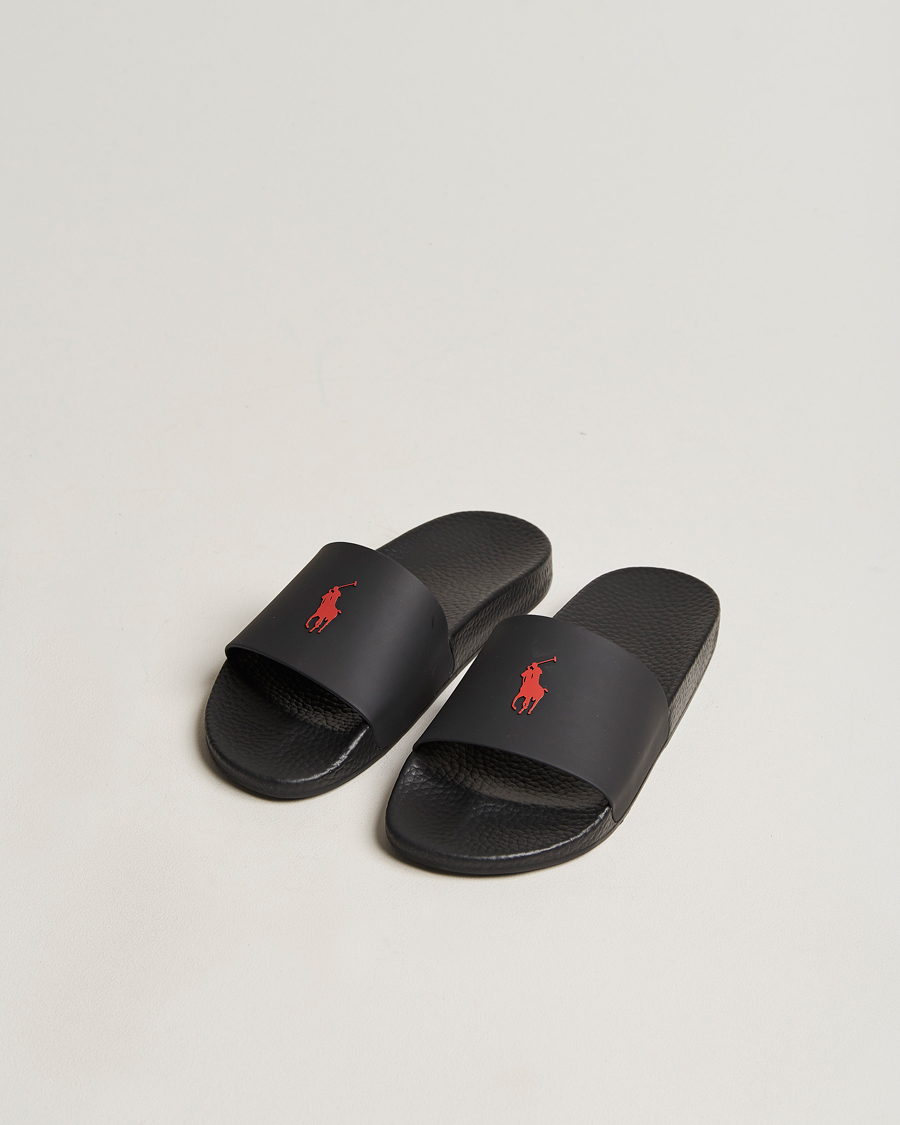 Mies | Sandaalit ja tohvelit | Polo Ralph Lauren | Logo Slides Black