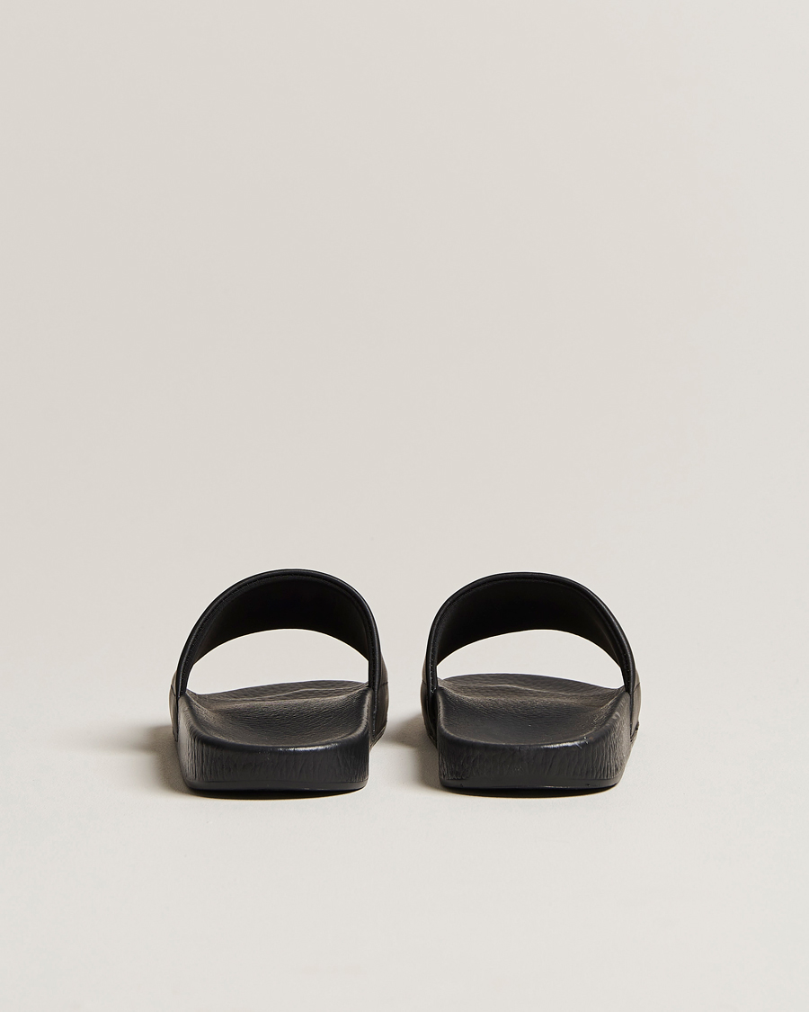 Mies | Polo Ralph Lauren Leather Logo Slides Black | Polo Ralph Lauren | Leather Logo Slides Black