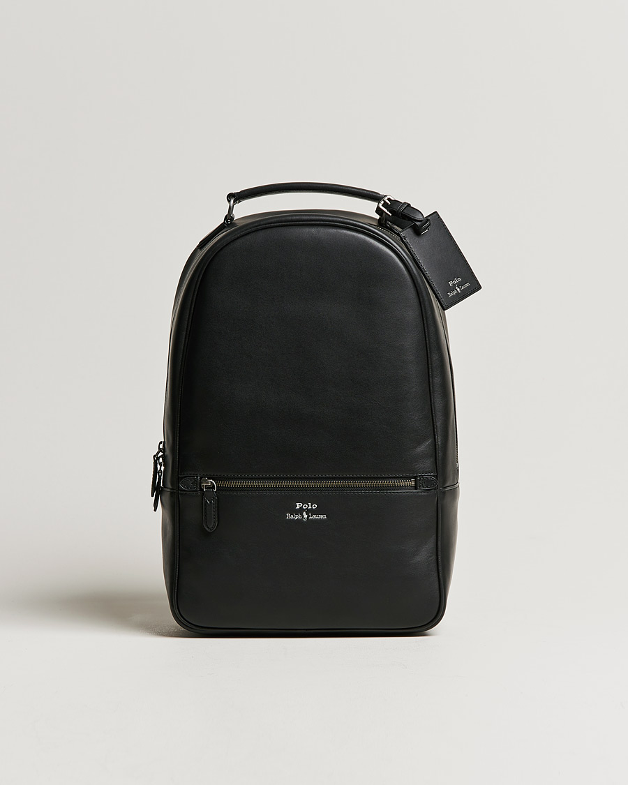Mies | Polo Ralph Lauren Leather Backpack Black | Polo Ralph Lauren | Leather Backpack Black