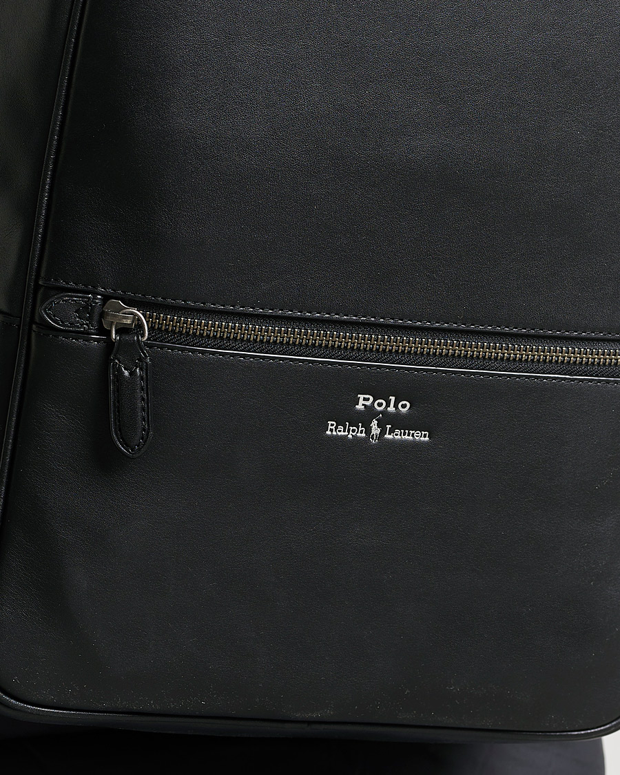 Mies | Polo Ralph Lauren Leather Backpack Black | Polo Ralph Lauren | Leather Backpack Black