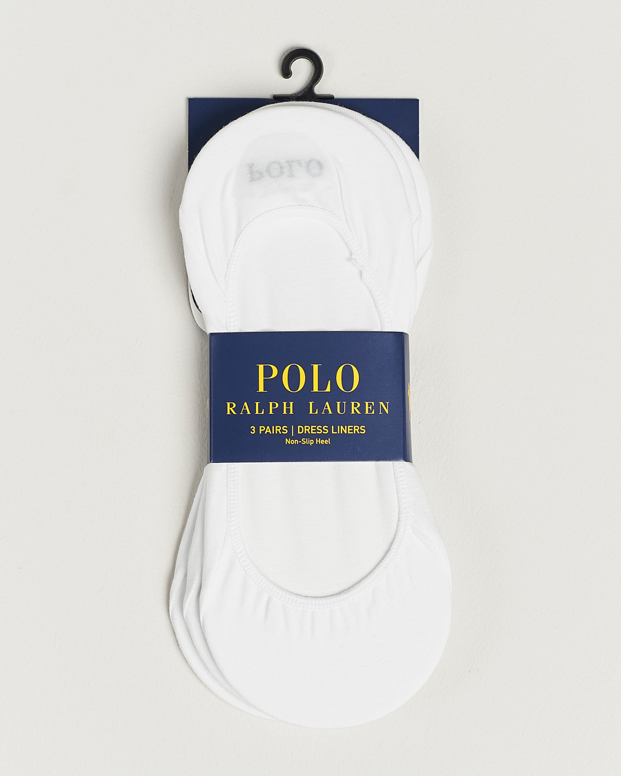 Mies | Alusvaatteet | Polo Ralph Lauren | 3-Pack No Show Socks White