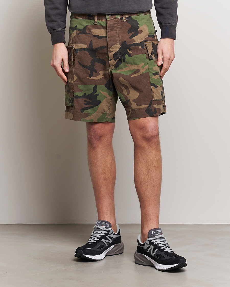 Mies | Shortsit | RRL | Regiment Cargo Shorts Woodland Camo