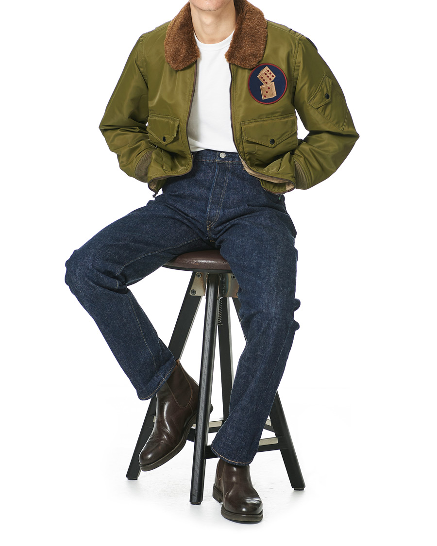 Mies | Takit | RRL | Filton Shearling Bomber Olive