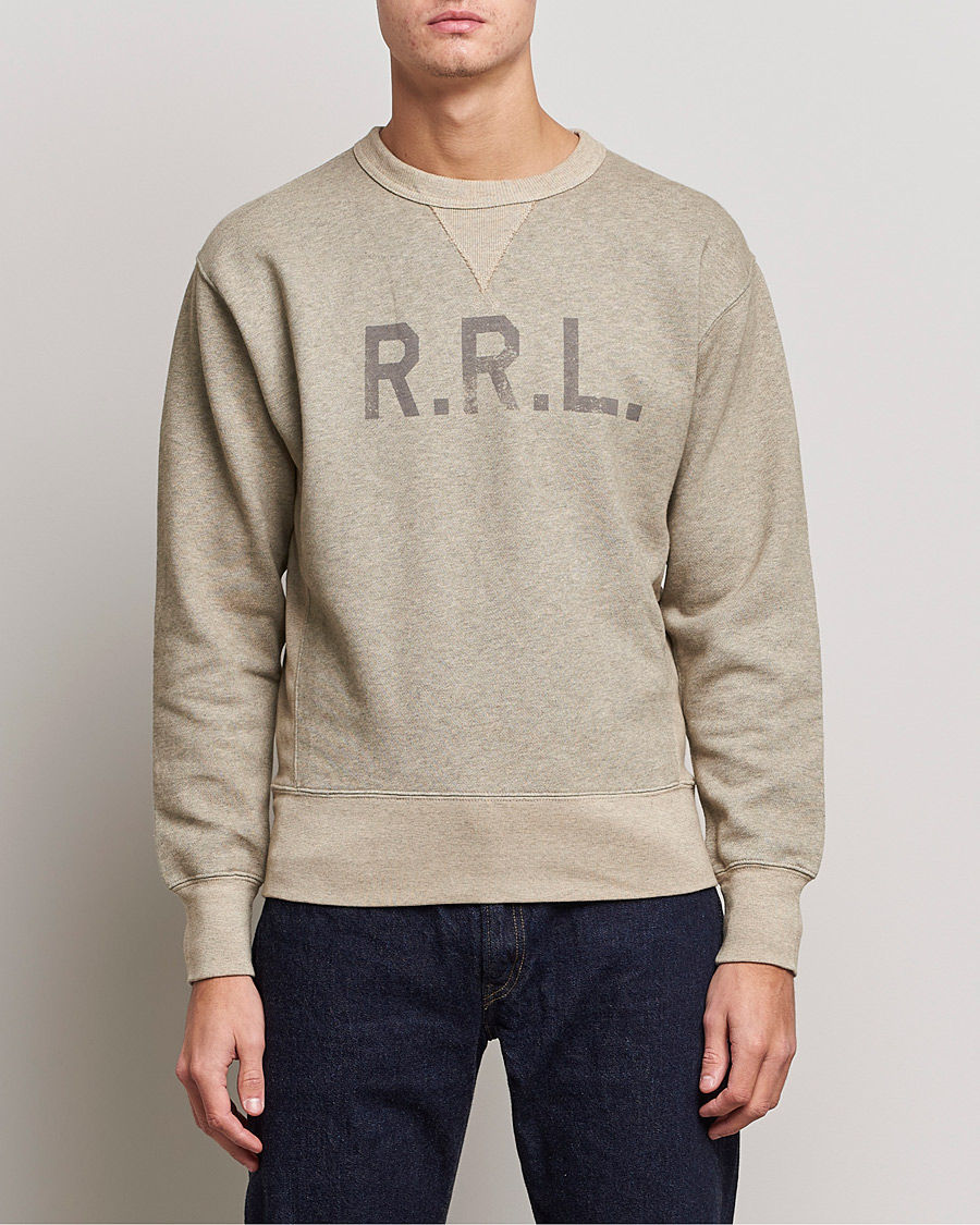 Mies | Puserot | RRL | Double V Sweatshirt Trainer Heather