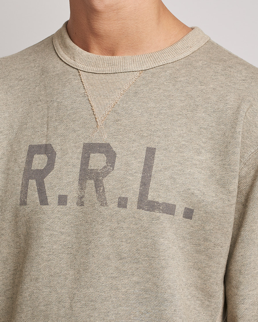 Mies | Puserot | RRL | Double V Sweatshirt Trainer Heather