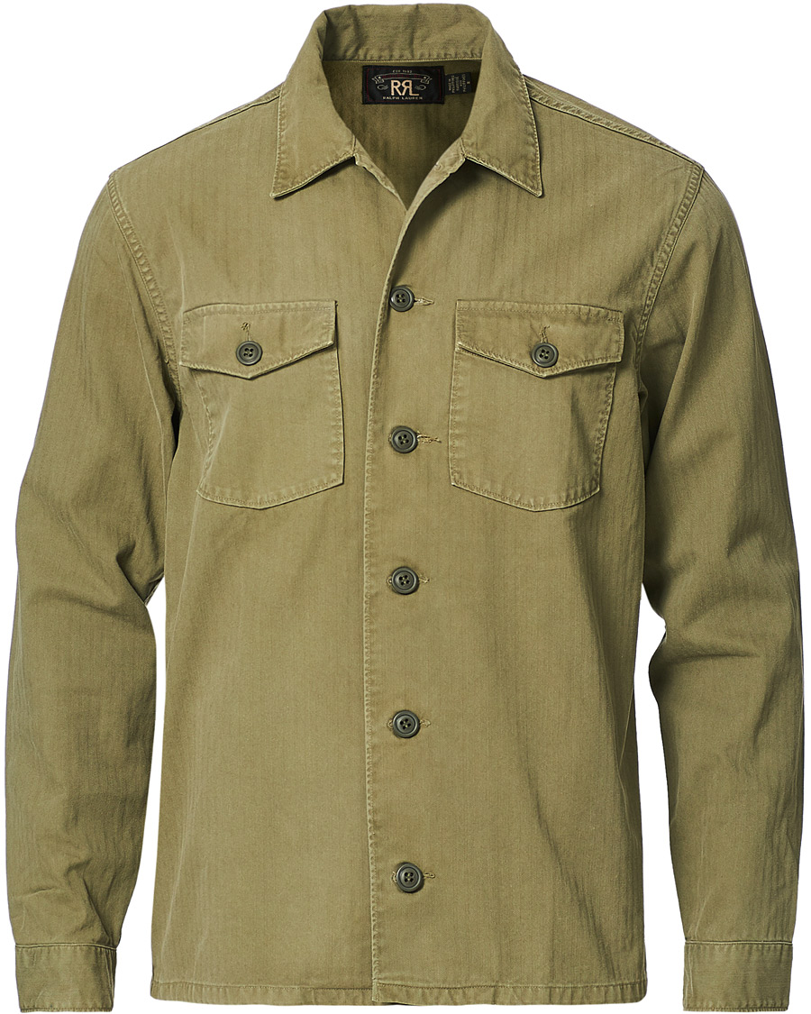Mies | Kauluspaidat | RRL | Barrow Military Shirt Olive