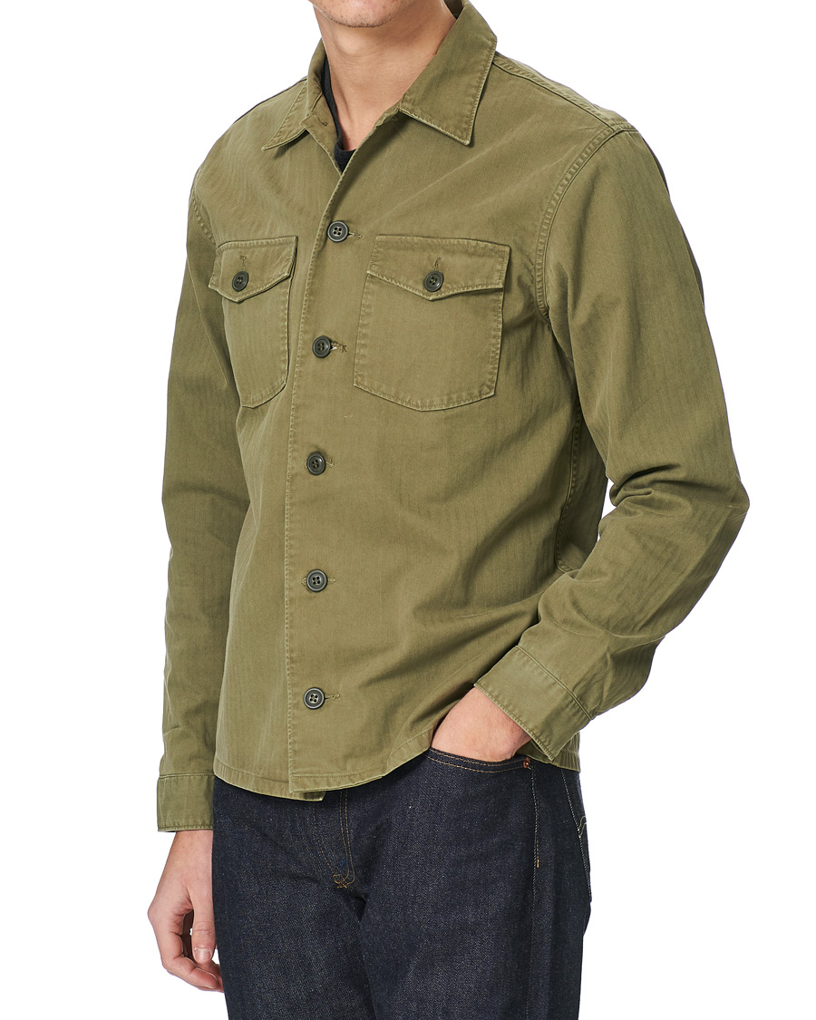 Mies | Kauluspaidat | RRL | Barrow Military Shirt Olive