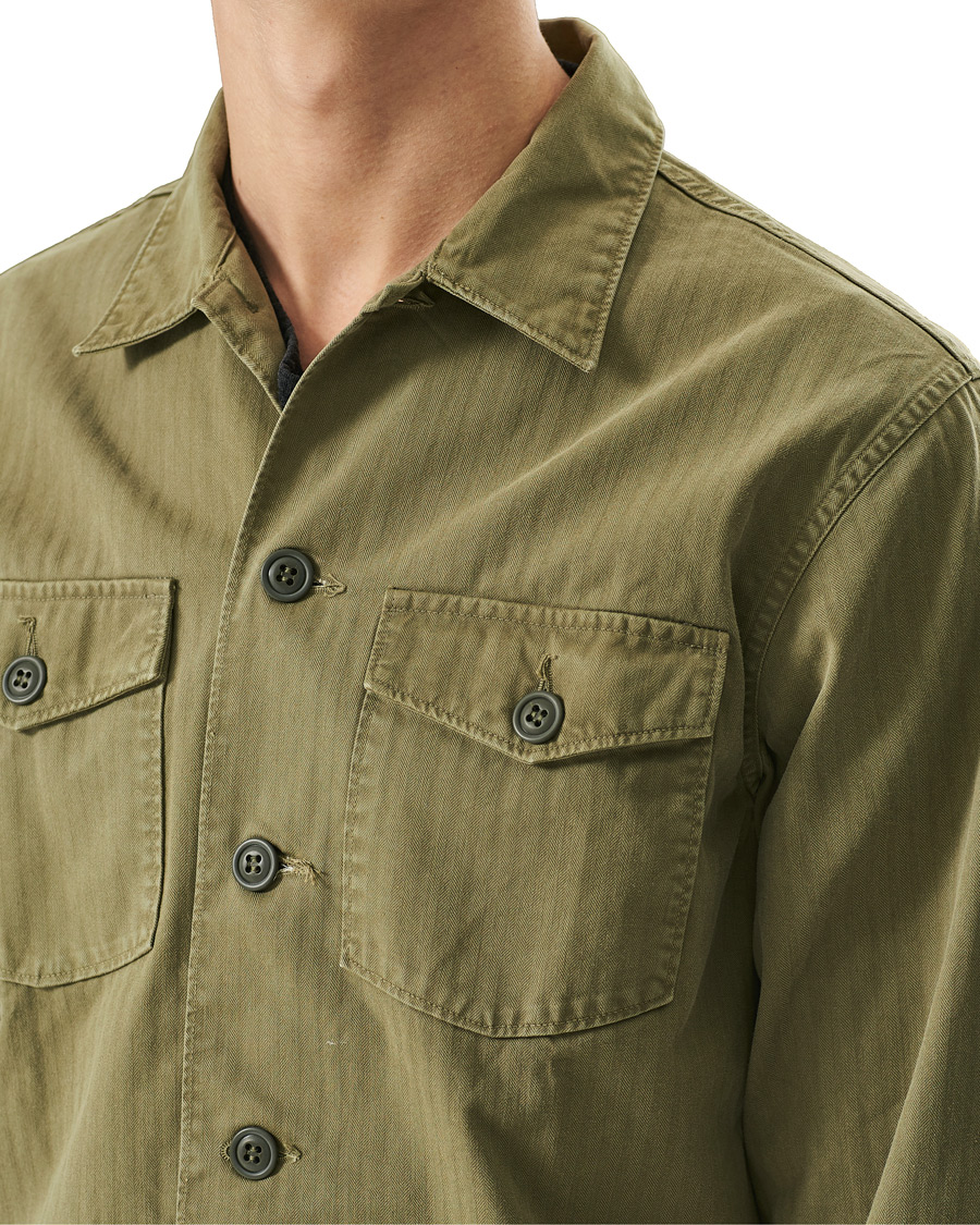 Mies | Kauluspaidat | RRL | Barrow Military Shirt Olive