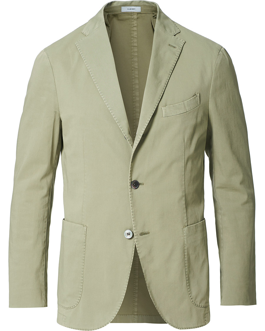Mies | Pikkutakit | Boglioli | K Jacket Cotton Stretch Blazer Olive