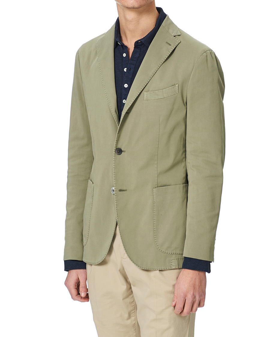 Mies | Pikkutakit | Boglioli | K Jacket Cotton Stretch Blazer Olive