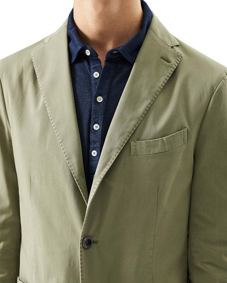 Mies | Pikkutakit | Boglioli | K Jacket Cotton Stretch Blazer Olive