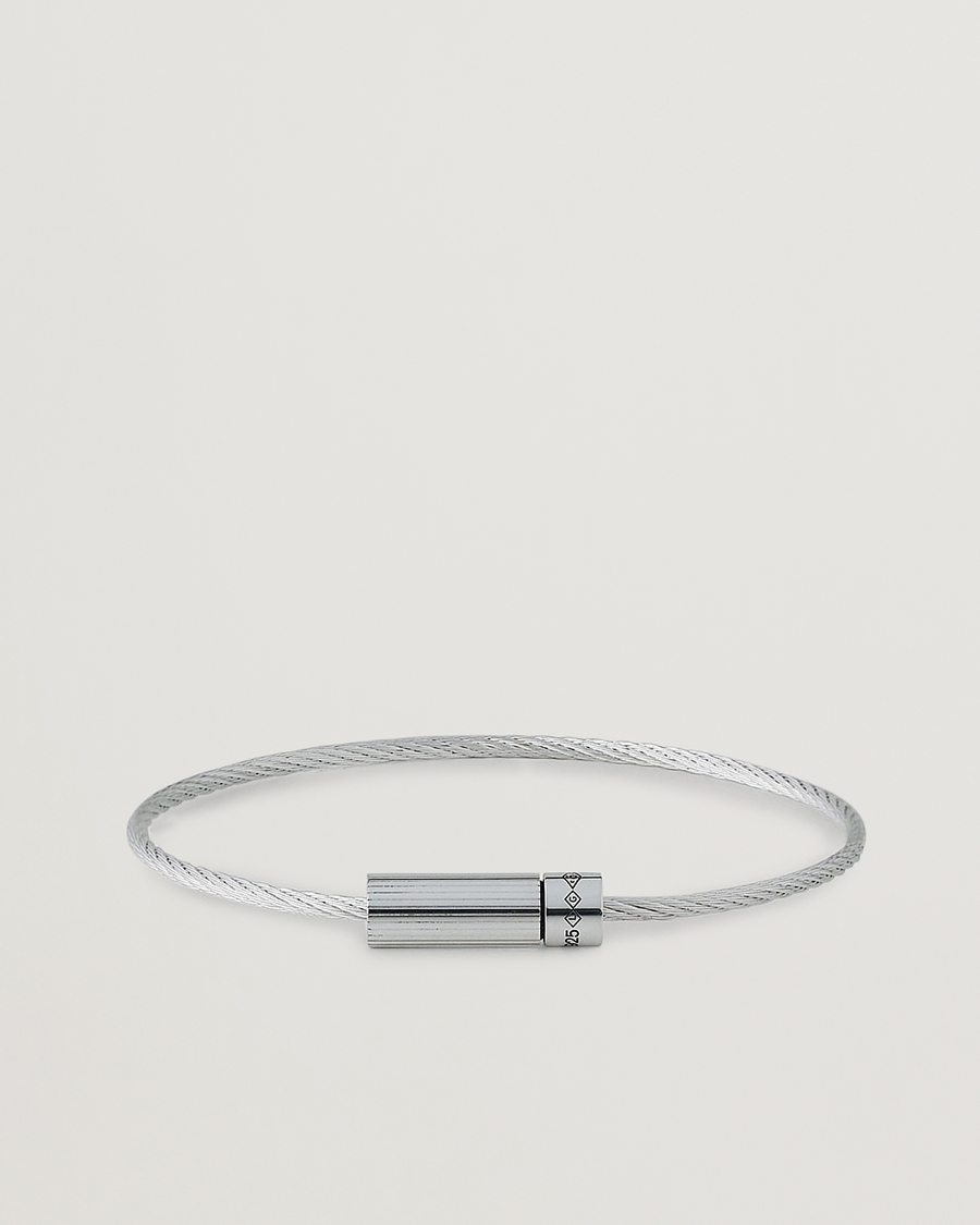 Mies | LE GRAMME Horizontal Cable Bracelet Polished Sterling Silver 7g | LE GRAMME | Horizontal Cable Bracelet Polished Sterling Silver 7g