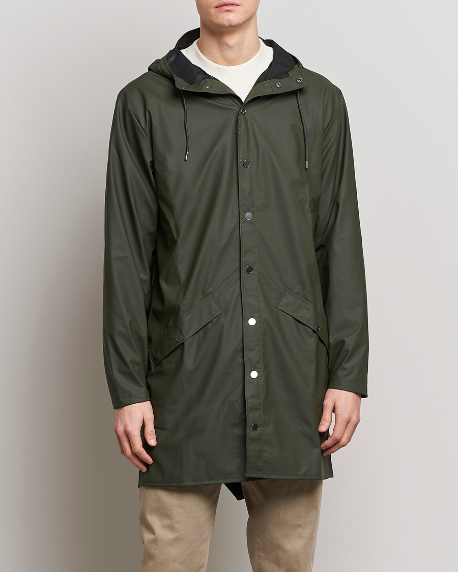 Mies | Takit | RAINS | Long Jacket Green