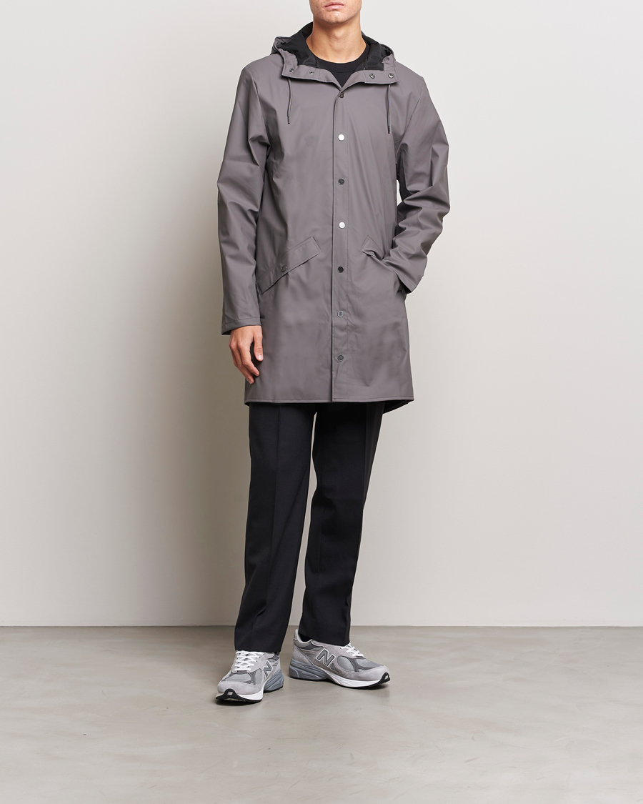 Mies |  | RAINS | Long Jacket Slate Grey