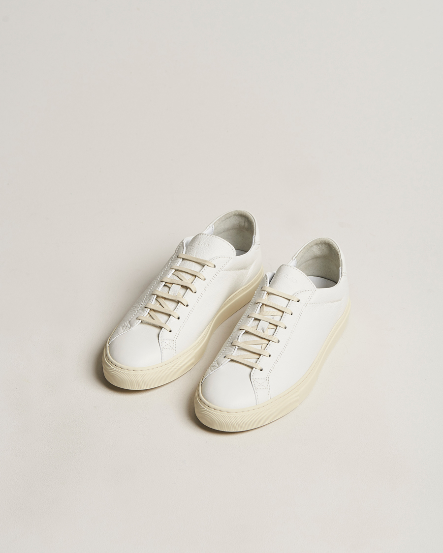Mies | Valkoiset tennarit | C.QP | Racquet Sr Sneakers Classic White Leather