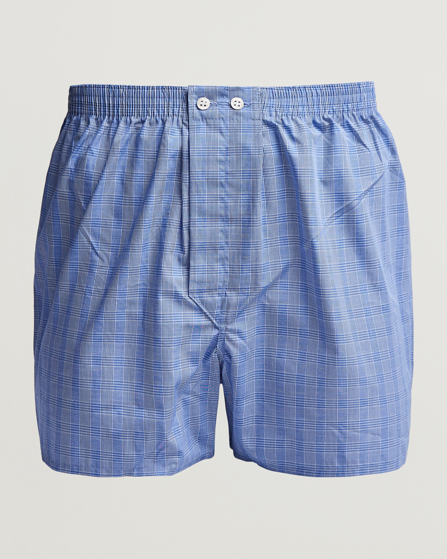 Mies | Alusvaatteet | Derek Rose | Classic Fit Cotton Boxer Shorts Blue