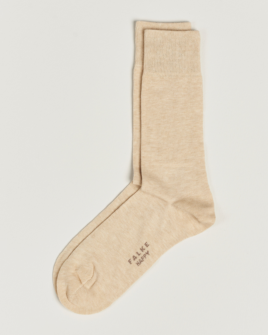 Mies | Alusvaatteet | Falke | Happy 2-Pack Cotton Socks Sand