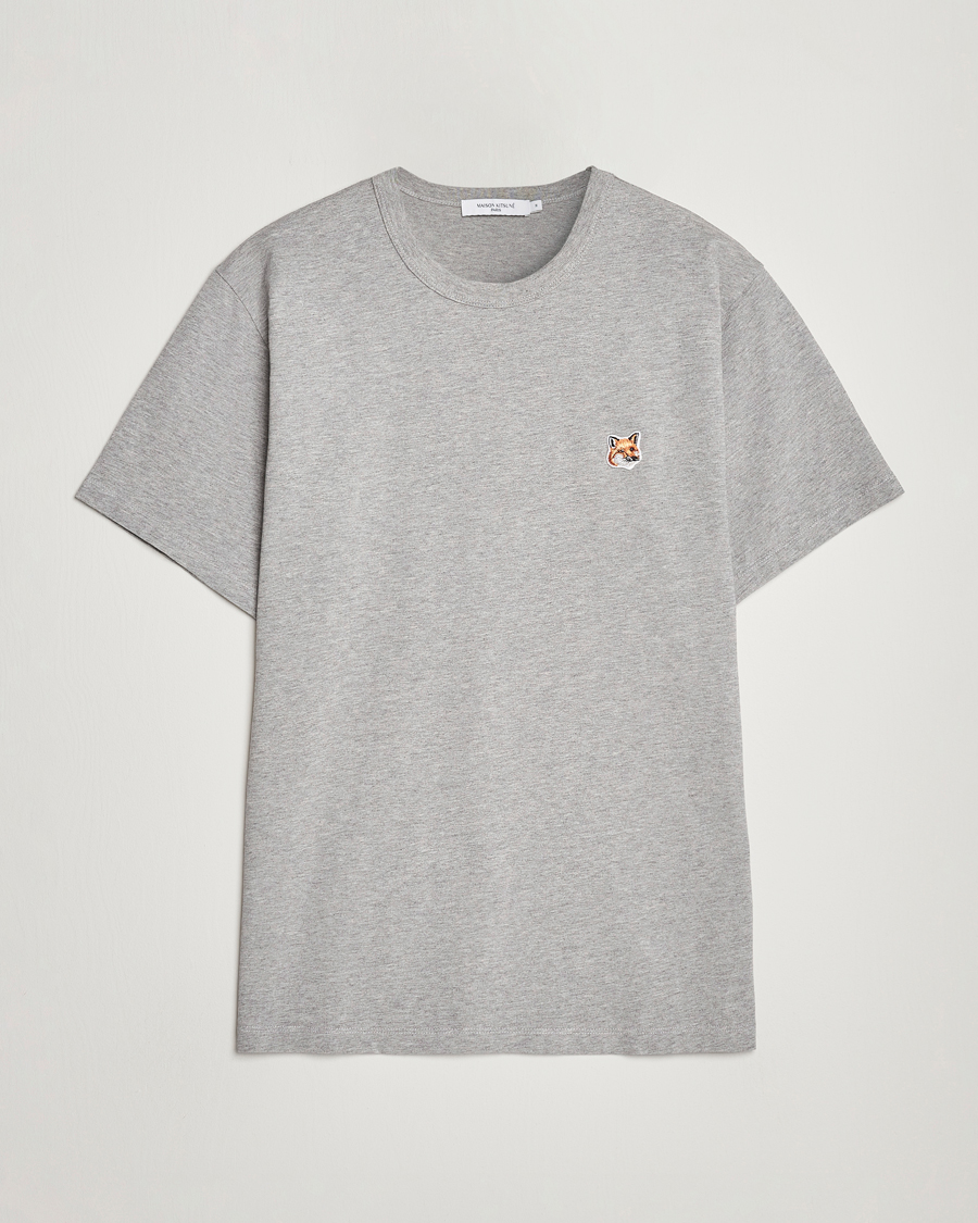 Mies | T-paidat | Maison Kitsuné | Fox Head Tee Grey Melange