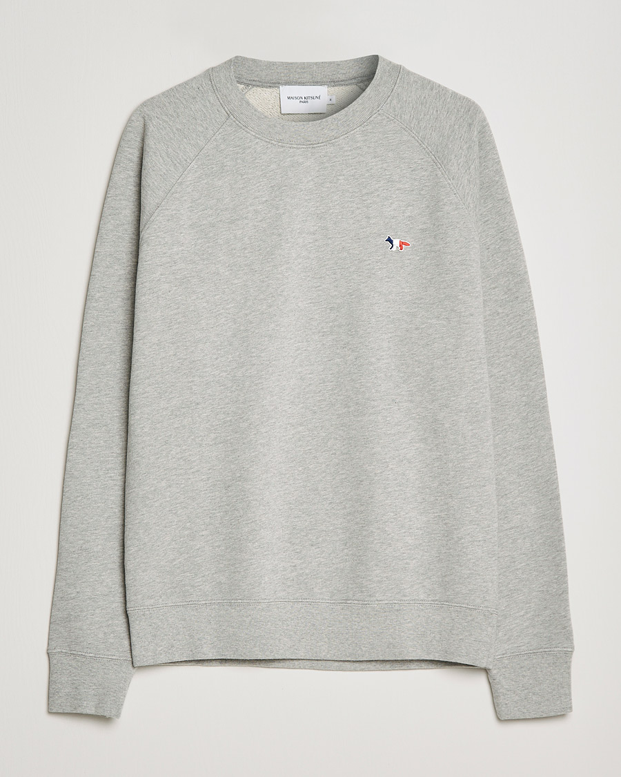 Mies |  | Maison Kitsuné | Tricolor Fox Sweatshirt Grey Melange