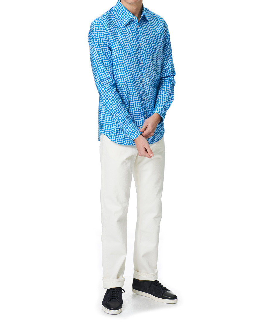 Mies | Kauluspaidat | Marni | Rhombus Print Shirt Blue