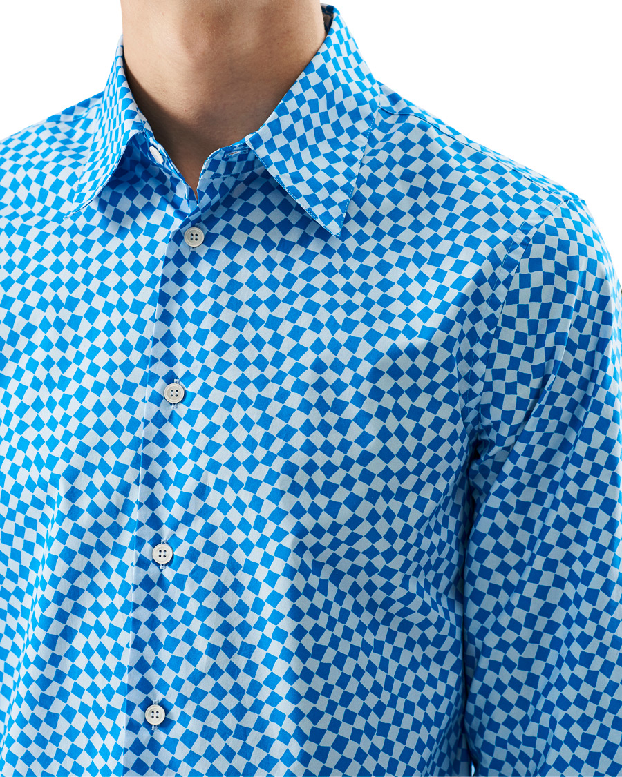 Mies | Kauluspaidat | Marni | Rhombus Print Shirt Blue