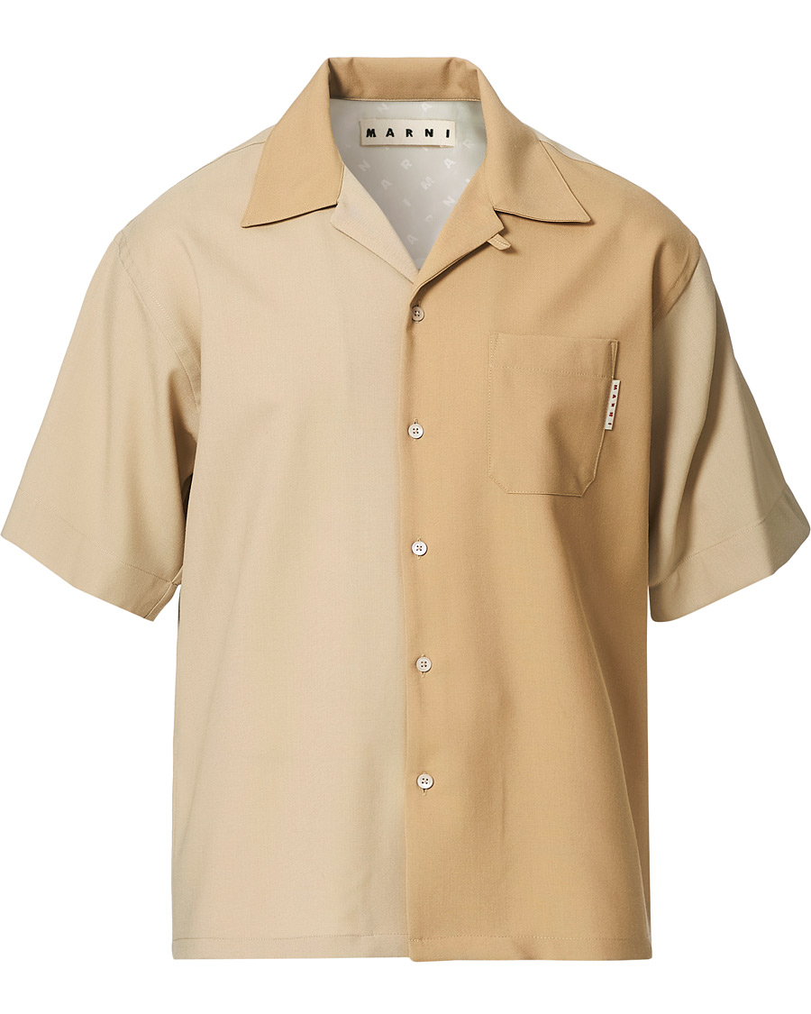 Mies | Kauluspaidat | Marni | Colour Block Bowling Shirt Beige