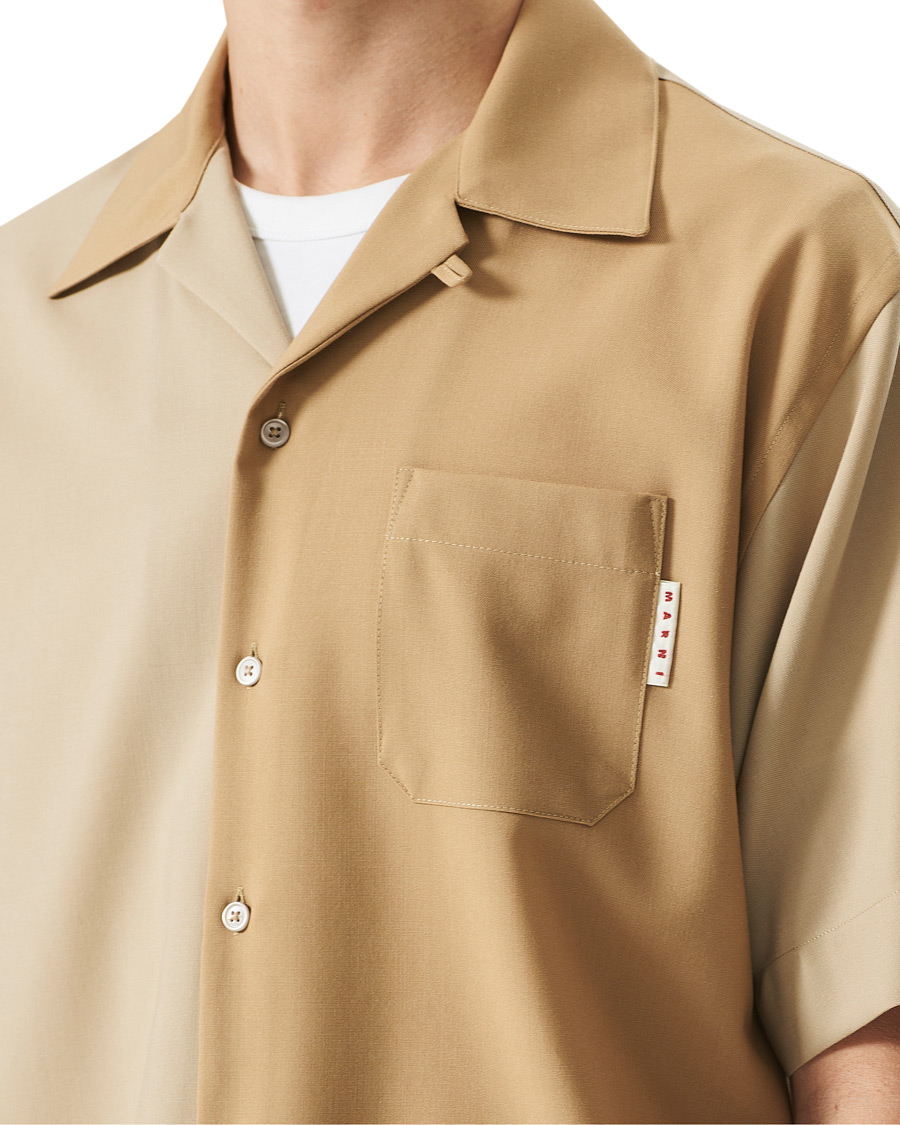 Mies | Kauluspaidat | Marni | Colour Block Bowling Shirt Beige