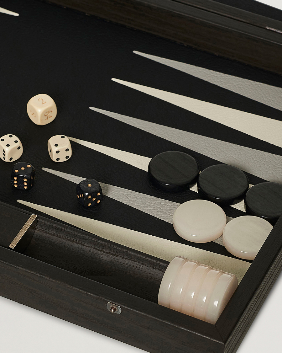Mies | Urheilu ja vapaa-aika | Manopoulos | Classic Leatherette Backgammon Set Black