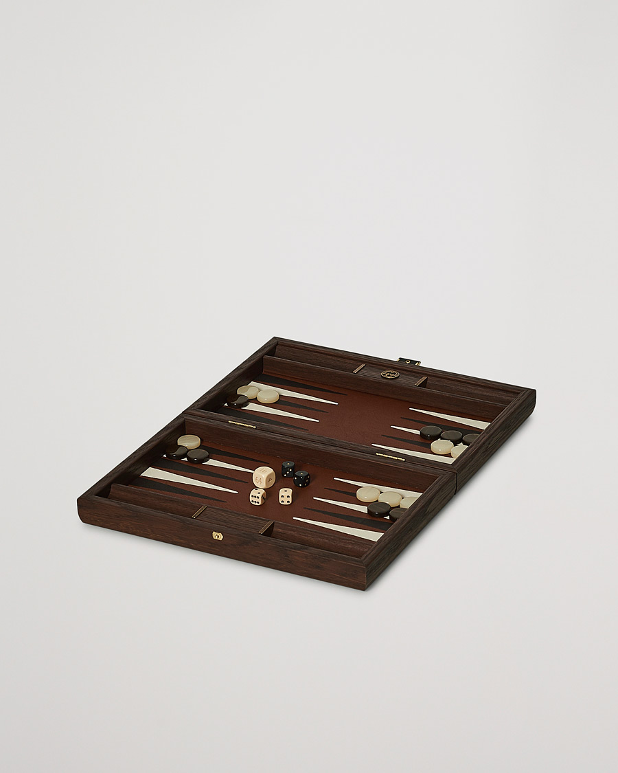 Mies |  | Manopoulos | Small Leatherette Backgammon Set Caramel Brown